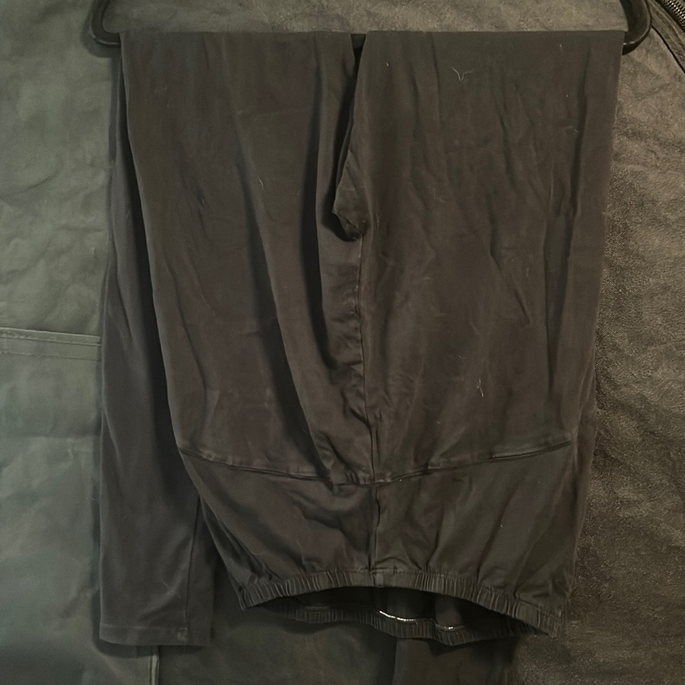 Black Cotton Maternity Leggings